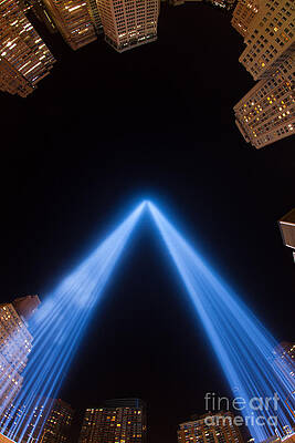 Wall Art featuring the photograph Tribute In Light XIV by Clarence Holmes