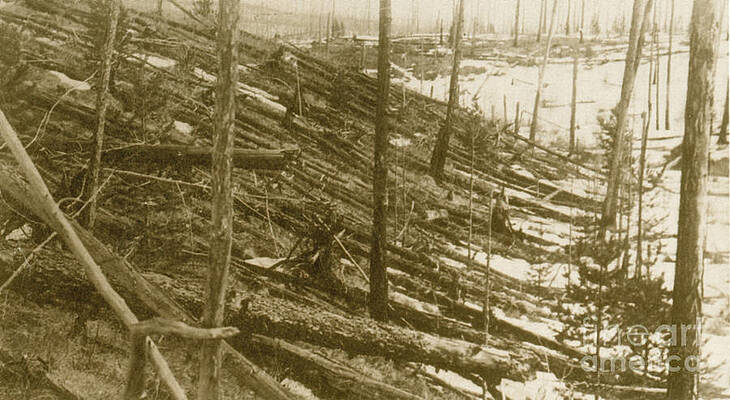 Wall Art - Photograph - Tunguska Event, 1908 by Science Source
