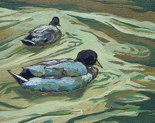 Two Ducks by Sandy Tracey Two Ducks by Sandy Tracey