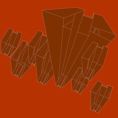 Red Future Buildings-ud-00017 by Jim Jeffers