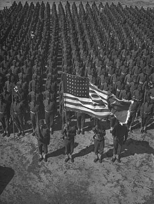Wall Art - Photograph - U.s. Army 41st Engineers On Parade by Everett