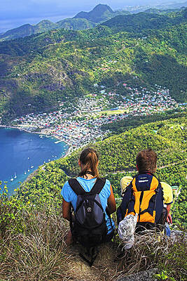 View from Petit Piton- St Lucia by Chester Williams View from Petit Piton- St Lucia by Chester Williams