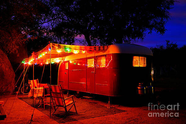 Vintage Vagabond Trailer by Charlene Mitchell Vintage Vagabond Trailer by Charlene Mitchell