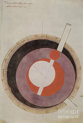 Wall Art - Photograph - Volvelle Showing Ptolemaic System by Science Source