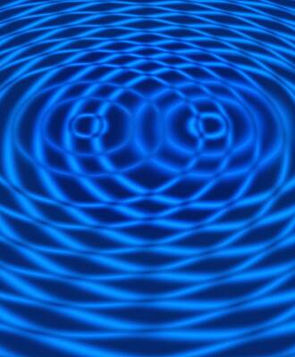 Wall Art - Photograph - Wave Interference Patterns, Artwork by Science Photo Library
