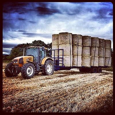 Wall Art - Photograph - Who Ordered The Swiss Roll? #tractor by Robert Campbell