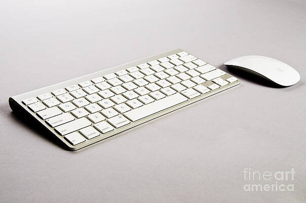 Wall Art - Photograph - Wireless Computer Keyboard And Mouse by Photo Researchers