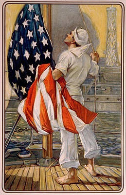 Wall Art - Photograph - World War I, American Calendar Art by Everett