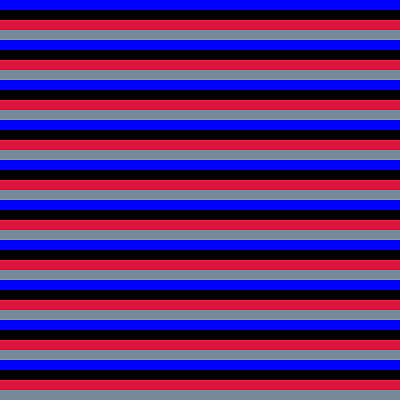 [ Thumbnail: Blue, Black, Crimson, and Light Slate Gray Colored Lined Pattern Poster ]