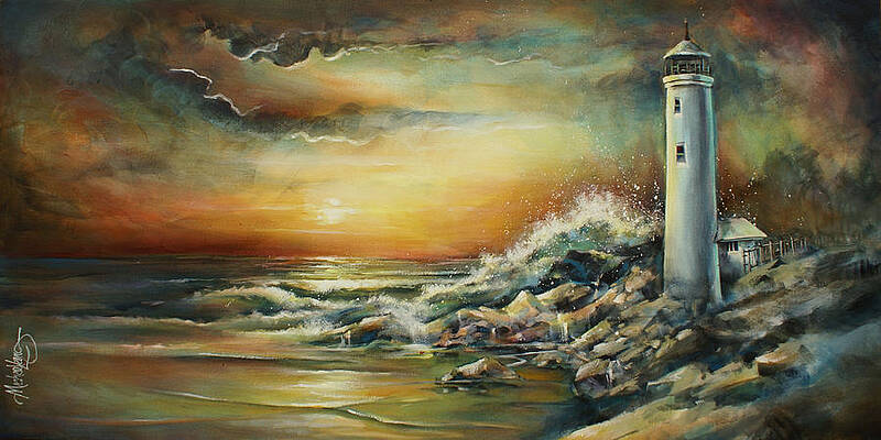Wall Art - Painting -  ' The Point' by Michael Lang