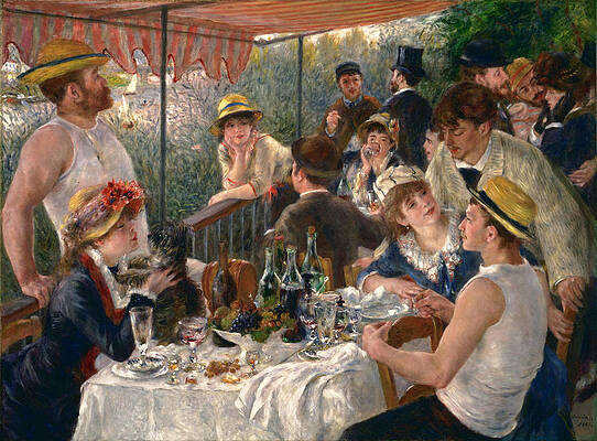  Luncheon of the Boating Party Print by Pierre-Auguste Renoir