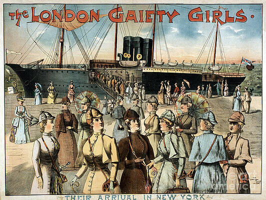 Wall Art - Painting - CHORUS GIRLS, c1891 by Granger