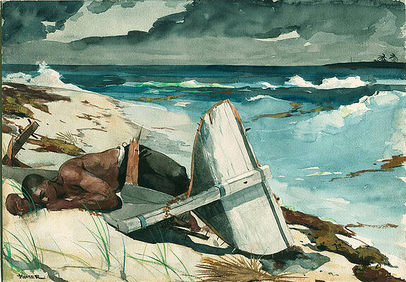 After the Hurricane, Bahamas Print by Winslow Homer