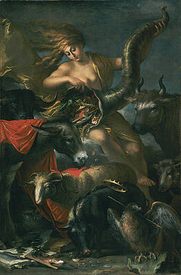 Allegory of Fortune Print by Salvator Rosa