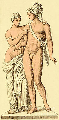 Wall Art - Photograph - Aphrodite And Ares, Greek Olympians #1 by Photo Researchers