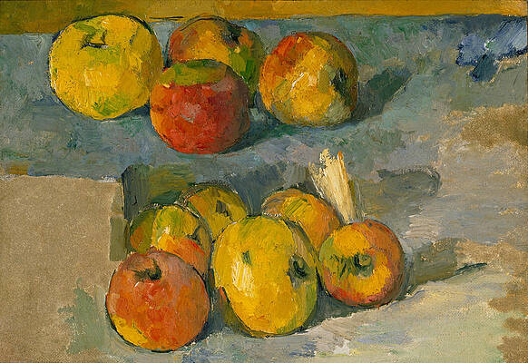 Apples Print by Paul Cezanne