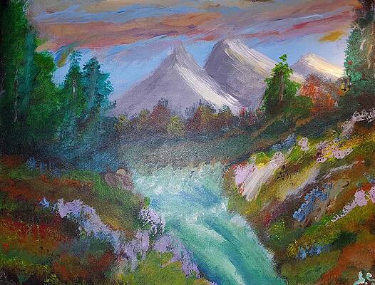 Atop the serene falls by STEVEN COLLIER