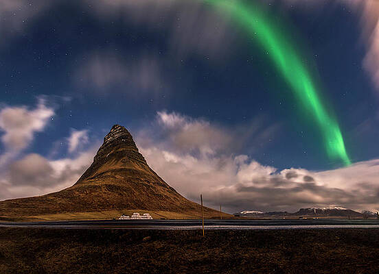 Wall Art - Photograph - Aurora blast Kirkjufell, Iceland #1 by Pradeep Raja PRINTS