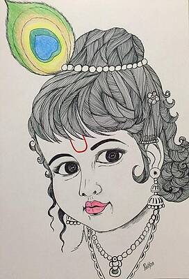 God Krishna Drawings Fine Art America Hd wallpapers and background images. god krishna drawings fine art america