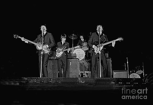Wall Art - Photograph - Beatles in Concert, 1964 #1 by Larry Mulvehill