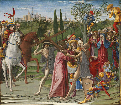 Christ Carrying the Cross Print by Benvenuto di Giovanni