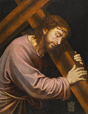 Christ carrying the Cross Print by Vicente Juan Masip