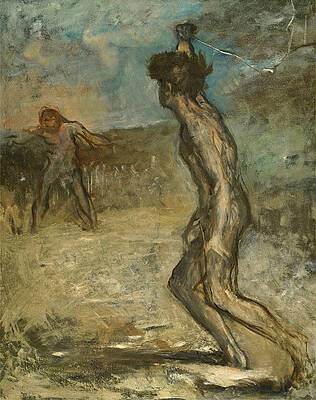 David and Goliath Print by Edgar Degas