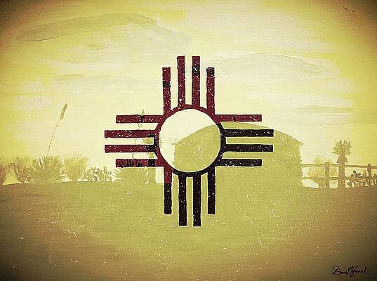 New Mexico Flag Paintings Fine Art America