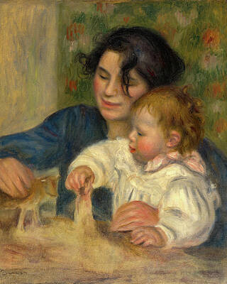 Gabrielle and Jean Print by Pierre-Auguste Renoir