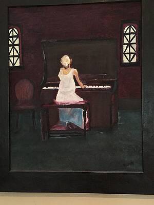 Beautiful Girl Playing Piano Tote Bag by Sefedin Stafa - Fine Art America