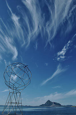  Photograph - Globe symbol view  on sky background in Norway #2 by Tamara Sushko
