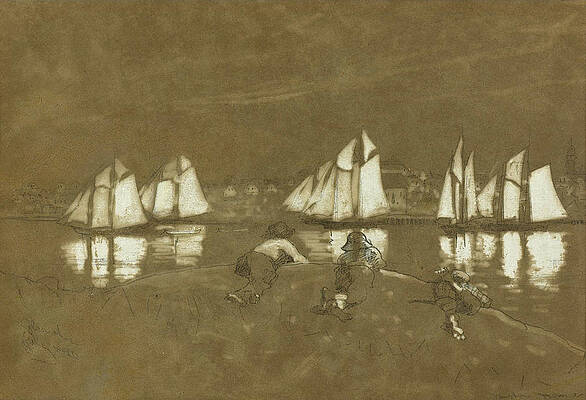 Gloucester Harbor Print by Winslow Homer