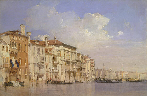 Grand Canal Venice Print by Richard Parkes Bonington