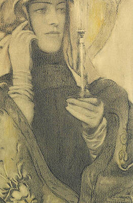 Incense Print by Fernand Khnopff