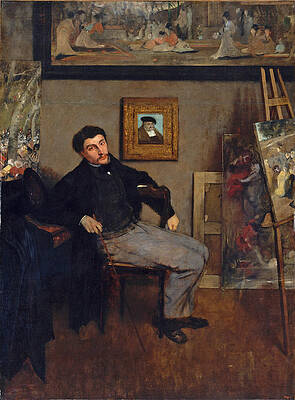 James Jacques Joseph Tissot Print by Edgar Degas