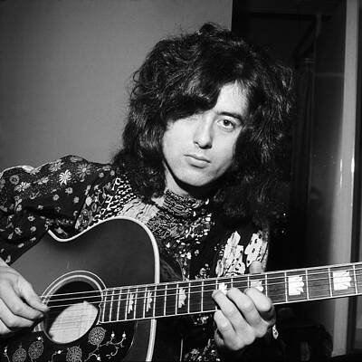 Wall Art - Photograph - Jimmy Page 1970 #2 by Chris Walter