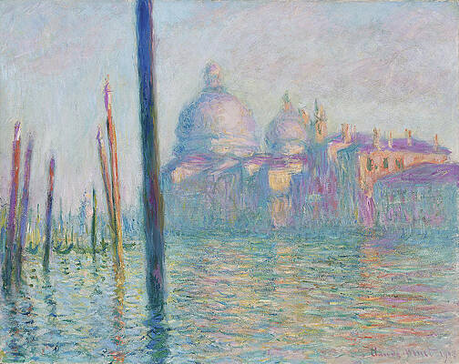 Le Grand Canal Print by Claude Monet