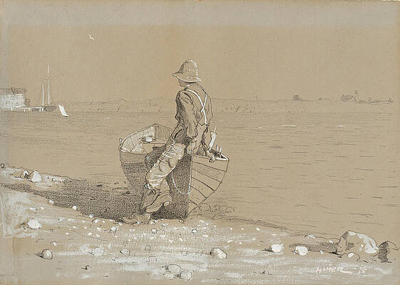Looking Out Print by Winslow Homer