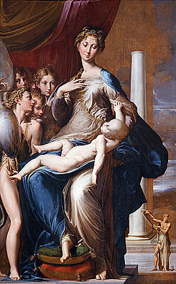 Madonna with the Long Neck Print by Parmigianino