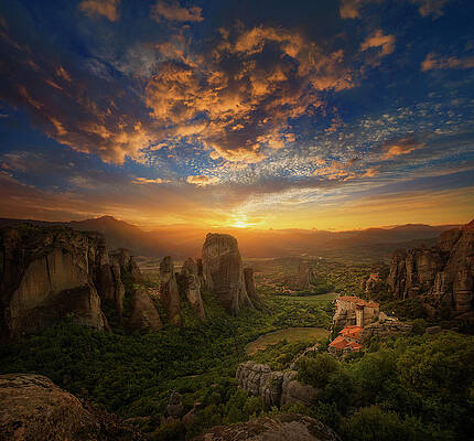  Photograph - Meteora #1 by Miguel Angel Martin Campos