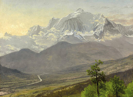 Mont Blanc Print by Albert Bierstadt