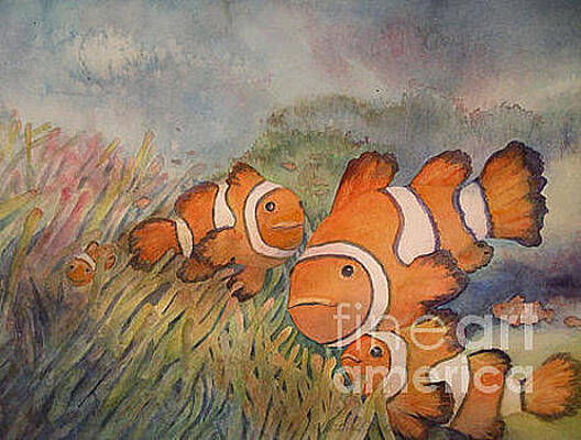 Nemo And Friends Painting By Christine Mulder