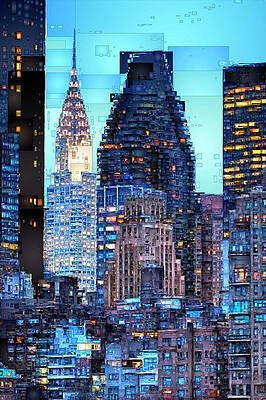 Wall Art - Digital Art - New York City #1 by Rafael Salazar