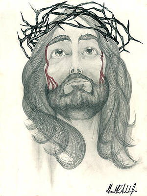 Wall Art - Drawing - Ode to the Man Upstairs by Gerard  Schneider Jr