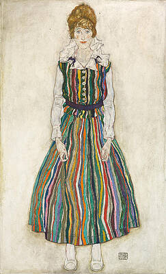 Portrait of Edith Print by Egon Schiele