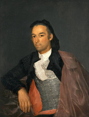 Portrait of the Matador Pedro Romero Print by Francisco Goya
