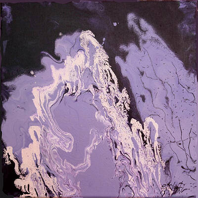 Wall Art - Painting - Purple Series No. 1 by Carole Sluski