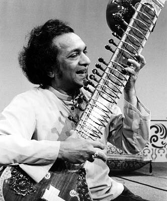 Wall Art - Photograph - Ravi Shankar, Musician, Composer #1 by Everett