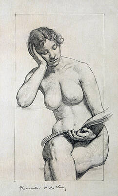 Romance. Nude Study Print by Kenyon Cox