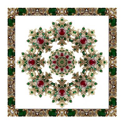 Ruby and Emerald Kaleidoscope by Charmaine Zoe Ruby and Emerald Kaleidoscope by Charmaine Zoe